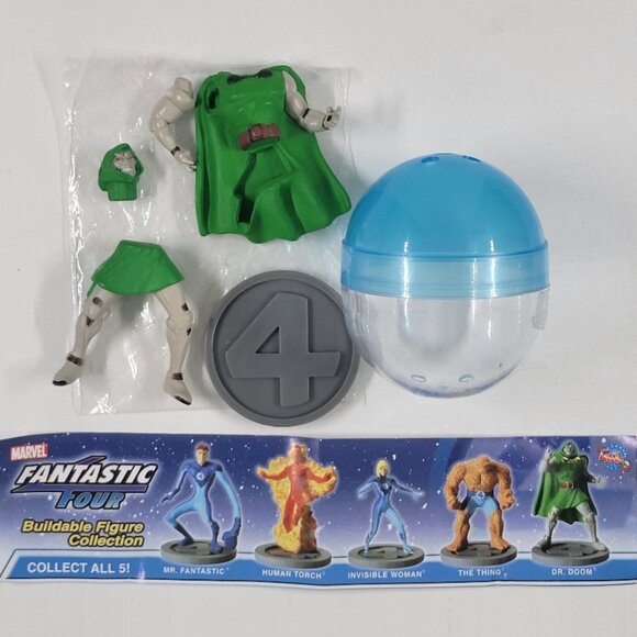 Marvel Comic Fantastic Four Buildable Figure Complete Set Collection Tomy 2005 - Picture 6 of 14